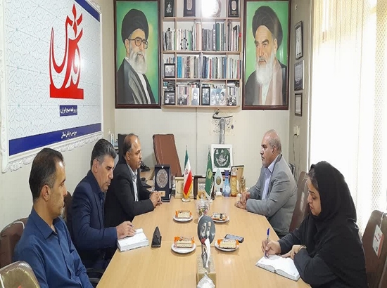 رضا عطایی (رئیس هیات مدیره و مدیرعامل شرکت ),علیزاده مدیر مسئول خبرگزاری قدس,احمدحصاری رئیس آموزش همگانی شرکت آب و فاضلاب خراسان شمالی,