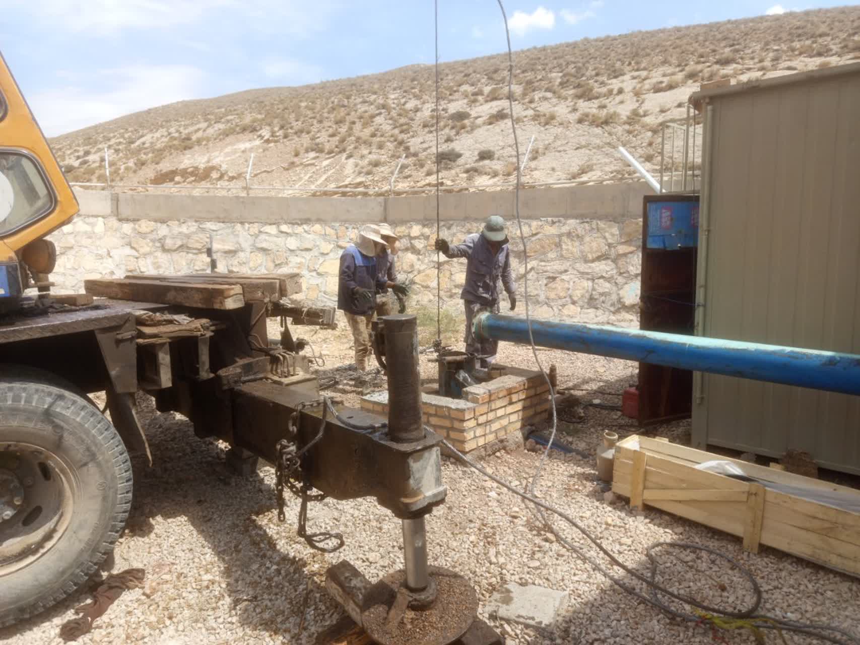 چاه مجتمع آبرسانی ۱۳ روستایی ناویا در شهرستان جاجرم وارد مدار بهره‌برداری شد