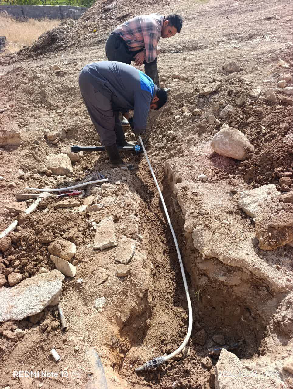 رفع فوری اتفاقات شبکه آب شرب در ۱۲ روستای شهرستان بجنورد
